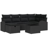  Sjedeća garnitura za vrt 7 pcs Crna 234 x 124 x 85 cm | shoptok.hr
