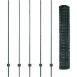 Euro ograda s postom 10 x 1,6 m Čelik premazan PVC-om Zelena | shoptok.hr