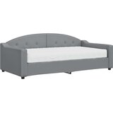  Dnevni krevet s madracem svjetlosivi 90 x 190 cm od tkanine | shoptok.hr