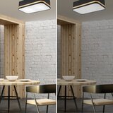  stropno svetlo sirja square stripe 2xE27/15W/230V crna/zlatna | Eponuda.com