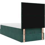  Okvir kreveta s madracima tamnozeleni 90x200cm baršunasti | shoptok.hr
