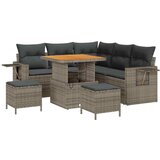  Vrtna sedežna garnitura z blazino 9 pcs Siva poli ratan, (5000134775) | Shoptok.si