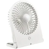 Namizni ventilator Leuchten Breezy (USB priključek, bel)
