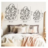 WALLXPERT dekorativni metalni zidni pribor faces line art APT743 l | ePonuda.com
