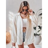 DStreet Koszula damska oversize muślinowa MUSLINEA kremowa | Shoptok.si