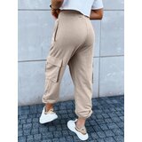 DStreet Spodnie damskie dresowe BAGGY beżowe | shoptok.hr