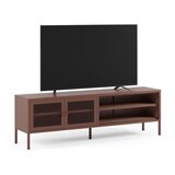Marckeric Bordo rdeča kovinska TV omarica 160x50x35 cm Fayna – | Shoptok.si
