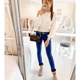Gemre Blue women's pants with belt Rocher | shoptok.hr