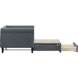 vidaXL Izvlečna dnevna postelja s predali temno siva 80x200 cm žamet, (20936442) | Shoptok.si
