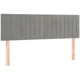  Uzglavlja svjetlosiva 144x5x78/88 cm baršunasta | Eponuda.com