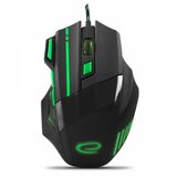 Esperanza Miš ESPERANZA GAMING WOLF 7D MX201, green, 2400dpi, double-click, ergonomic, EGM201G | Eponuda.ba