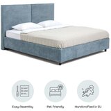Bonami Selection Modra oblazinjena zakonska postelja s prostorom za shranjevanje z letvenim dnom 160x200 cm Myra Bold – | Shoptok.si