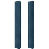  Uzglavlje s ušima tamnoplavo 83x16x118/128 cm baršunasto | shoptok.hr