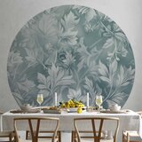  Okrugla fototapeta - Distressed floral patterns in muted turquoises 280x280 | shoptok.hr