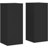 Furnova Stojalo za rastline 2 kosa črno 30x30x70 cm inženirski les, (22014367) | Shoptok.si