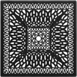  Vrtni stol crni 90 x 90 x 73 cm od lijevanog aluminija | shoptok.hr