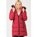 Dewberry Z6764 LADIES COAT-BURGUNDY Cijene