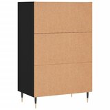  Visoka komoda crna 57 x 35 x 90 cm od konstruiranog drva | shoptok.hr