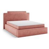 Micadoni Ružičasti tapecirani bračni krevet s prostorom za odlaganje s podnicom 140x200 cm Princess – | shoptok.hr