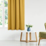  Curtain CARMENA color mustard style classic flex 9.5 cm with double pleat braid 220x270 HOMEDE | shoptok.hr