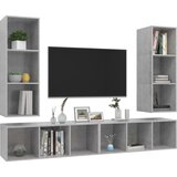  | TV Kabinet za Zid | Zidne 4 pcs 37 x 37 x 107.5 cm | shoptok.hr