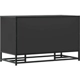 vidaXL Klupa za cipele crna 84x40x53,5 cm Konstruirano drvo i metal | shoptok.hr