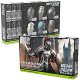 Green Stuff World Metallic Paints Set - Silver | Set Akrilnih Boja x6 | Eponuda.com