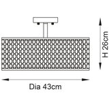 Endon 101568 - plafonski luster cordero 3xE27/10W/230V zlatna | Eponuda.com