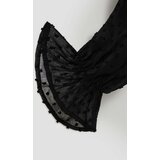 Marisse Black Long-Sleeved Ruffled Shirt | Shoptok.si