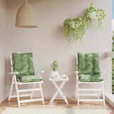 vidaXL Blazine za stole 2 kosa vzorec listja oxford blago | Shoptok.si