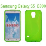  Gumijasti / gel etui S-Line za Samsung Galaxy S5 G900 / S5 Neo G903 - zeleni Cene