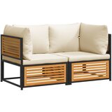  2-dijelni set vrtnih sofa s jastucima masivno bagremovo drvo | Eponuda.com