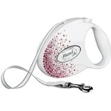Flexi Glam Splash Pink M traka 5 m bijela | shoptok.hr