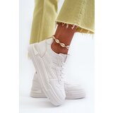 Boto Women's Platform Sneakers in White Faux Leather Lynnette | ePonuda.com