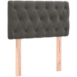 Box spring postelja z vzmetnico temno siva 80x200 cm žamet, (20899211) | Shoptok.si