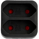 Unitec Euro utičnica (Crne boje, Broj euro utičnica: 2 Kom., 2 x 2,5 A, 1.250 W) | shoptok.hr