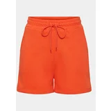 Pieces Športne kratke hlače Chilli Summer 17118868 Oranžna Regular Fit