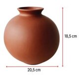 WALLXPERT keramička vaza topi tile red | ePonuda.com