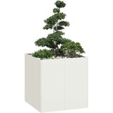vidaXL Sadilnik Bela 80x80x80 cm Jeklo Cene