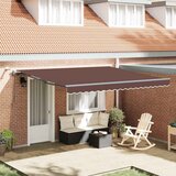 Tenda na automatsko uvlačenje s LED smeđa 400 x 300 cm | shoptok.hr