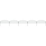 vidaXL Komplet zaobljene ograje za ribnik 77,3x26 cm zelen Cene