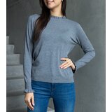 Gemre Gray soft sweater decorated with a frill Luel | Shoptok.si