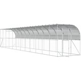  Kavez za piletinu uz zid Srebrna 600 x 150 x 215 cm | shoptok.hr
