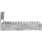  Krevetna konstrukcija s ladicama Betonska siva 90 x 200 cm | Eponuda.com