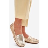 Boto Ladies Eco Leather Moccasins Gold Lenvie | shoptok.hr
