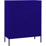vidaXL omara za shranjevanje mornarsko modra 80x35x101,5 cm jeklo | Shoptok.si