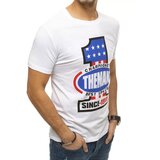 DStreet T-shirt męski z nadrukiem biały | Shoptok.si