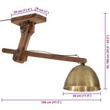  Stropna svjetiljka 25 W antikna mjedena 105x30x65-108 cm E27 | shoptok.hr