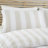 Catherine Lansfield Bijela/bež posteljina za bračni krevet/za produženi krevet 230x220 cm Cove Stripe – | shoptok.hr