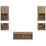 TV zidne jedinice 8 pcs Umjetnički hrast Konstruirano drvo | shoptok.hr